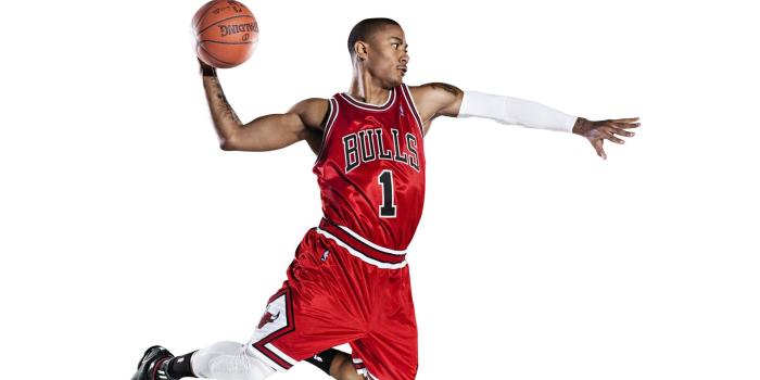 1920x1080 Chicago Bulls, Derrick Rose, Dunk, Player HD Wallpaper