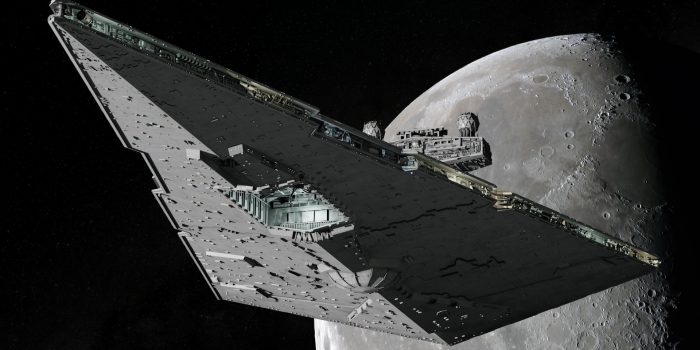1920x1080 Star Destroyer wallpaper I made today, hope you like it as much as