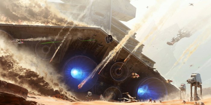 3840x2160 Fallen Imperial Star Destroyer[3840x2160] : wallpaper