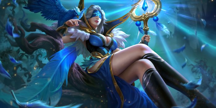3840x2160 Pharsa Indigo Aviatrix Skin Mobile Legends 4K Wallpaper #18