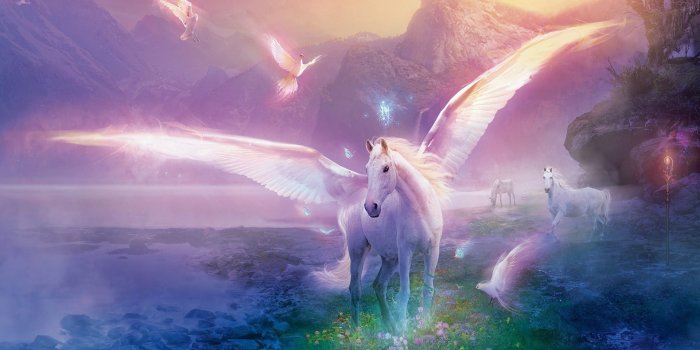 1920x1200 Free Beautiful Horse With Wings computer desktop wallpaper