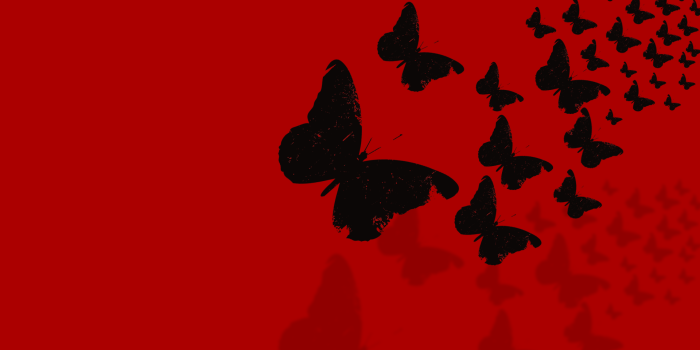 1920x1080 Red and Black Butterflies Wallpaper - Wallpaper Stream