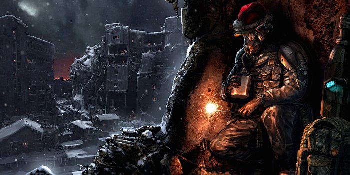 1920x1080 soldiers fantasy stalker ruins futuristic post apocalyptic