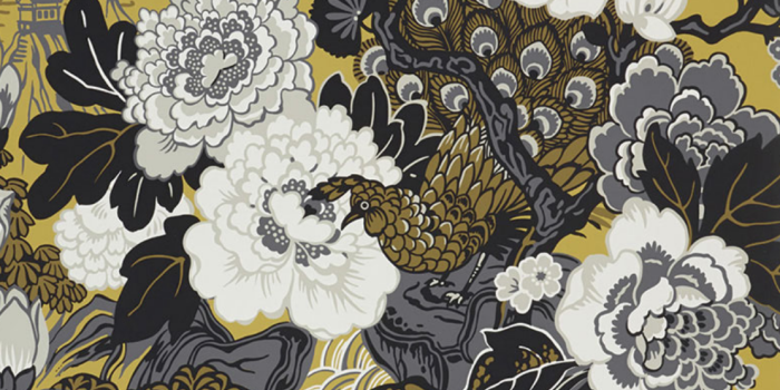 1112x1108 Shanghai Peacock Wallpaper - Urban American Dry Goods Co.