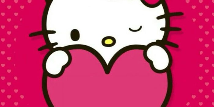 720x1280 Hello Kitty Dots and Heart Wallpaper | Hello kitty wallpaper