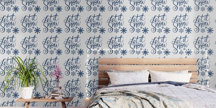 1500x1500 Let It Snow Blue Glitter (Color) Wallpaper by nocolordesigns