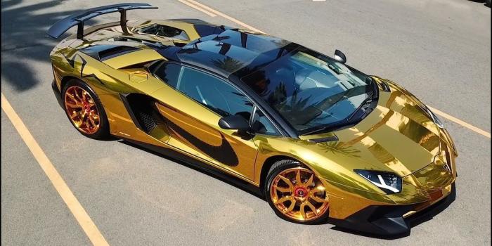 1280x720 FORGIATO | Chris Brown Gold Lamborghini Aventador on Artigli-ECL