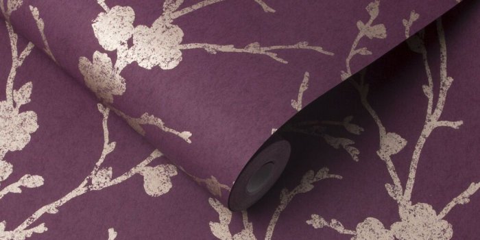 1024x1024 Meiying Mauve Wallpaper | Purple Wallpaper | Graham & Brown