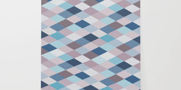 1500x1500 Mauve Blue Geometry VIIB Wallpaper by blerta | Society6