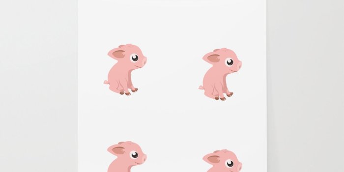 1500x1500 Cute Baby Pig Wallpaper by norcalprint | Society6