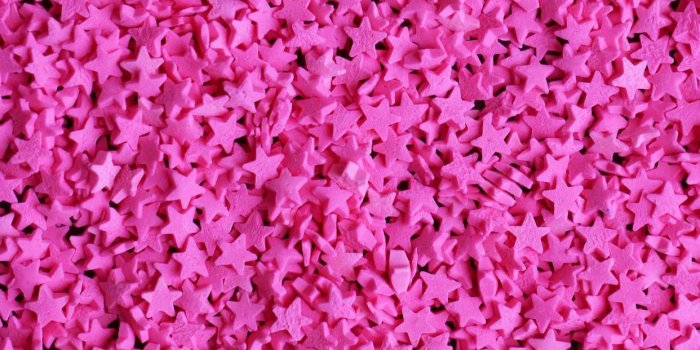 1242x1863 HOT PINK STAR CONFETTI (VEGAN) – FANCY SPRINKLES | Hot pink background