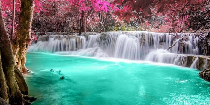 1920x1200 waterfall, Forest, Colorful, Nature, Thailand, Trees, Landscape