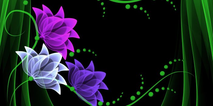2880x1800 Neon Flowers Wallppaer wallpaper | 3d and abstract | Wallpaper Better