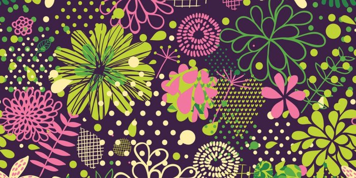 1100x1318 Neon Flowers Wallpaper, Bright, Funky & Totally Fun • Milton & King