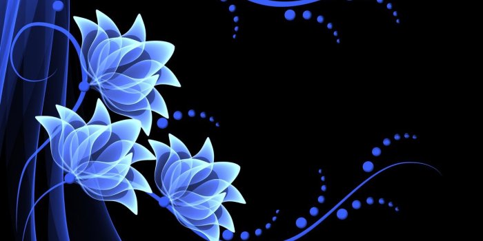 1332x850 Wallpaper flowers, vector, flowers, background, neon, neon images