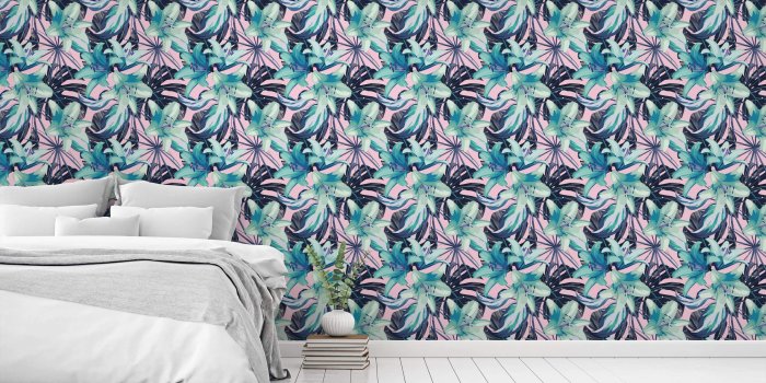 3600x2225 Neon Flowers Wallpaper for Walls – WallsNeedLove