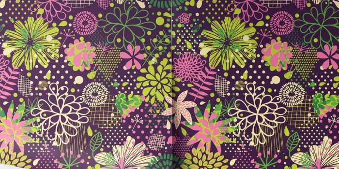1100x1318 Neon Flowers Wallpaper, Bright, Funky & Totally Fun • Milton & King UK