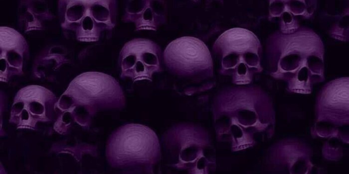 750x1334 Purple Skull Wallpapers