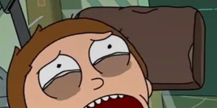 750x1334 I changed my wallpaper and it now looks like morty is scared of