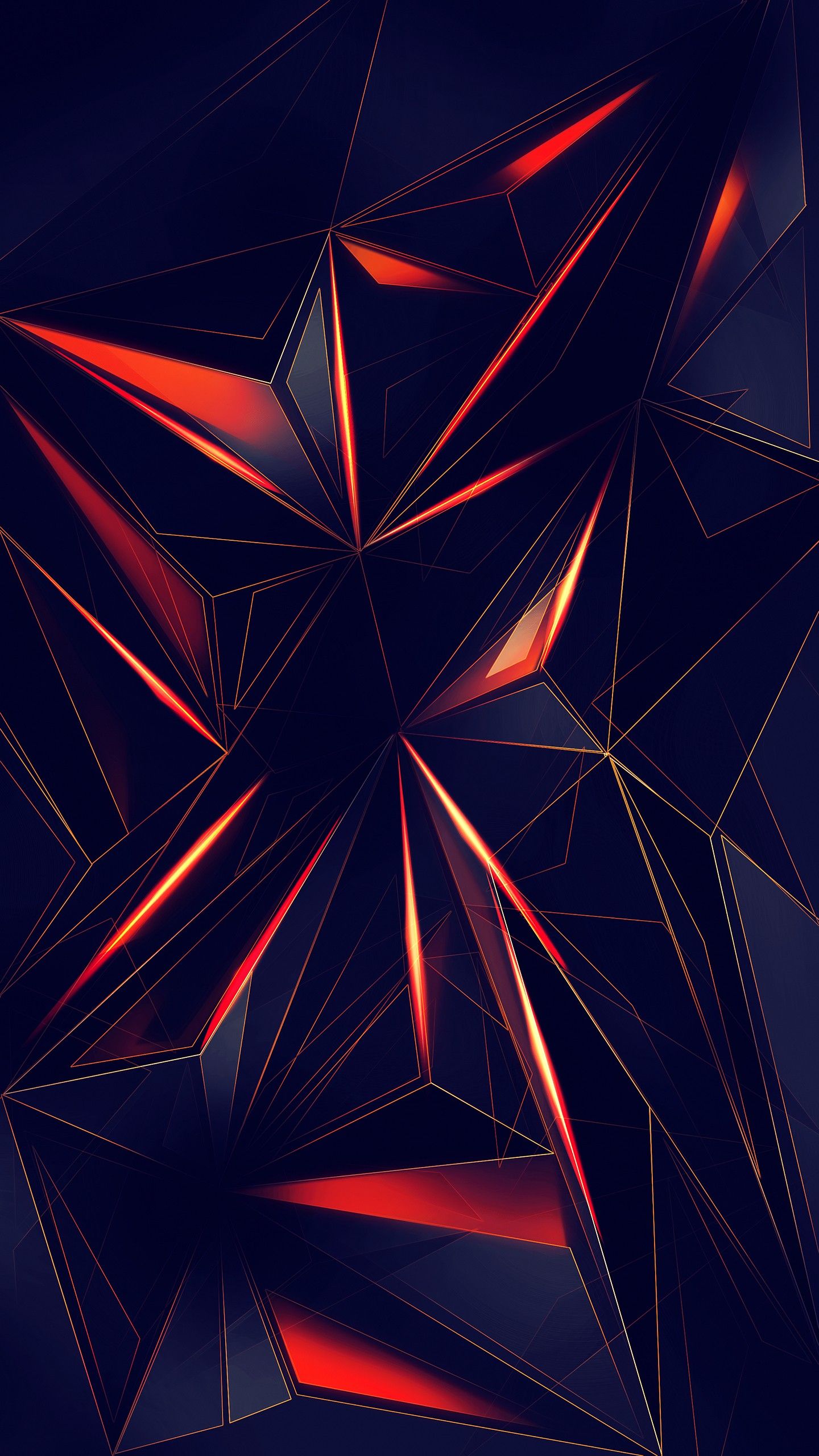 1440x2560 3D Geometric Triangles 4K Wallpapers | HD Wallpapers | ID #26989
