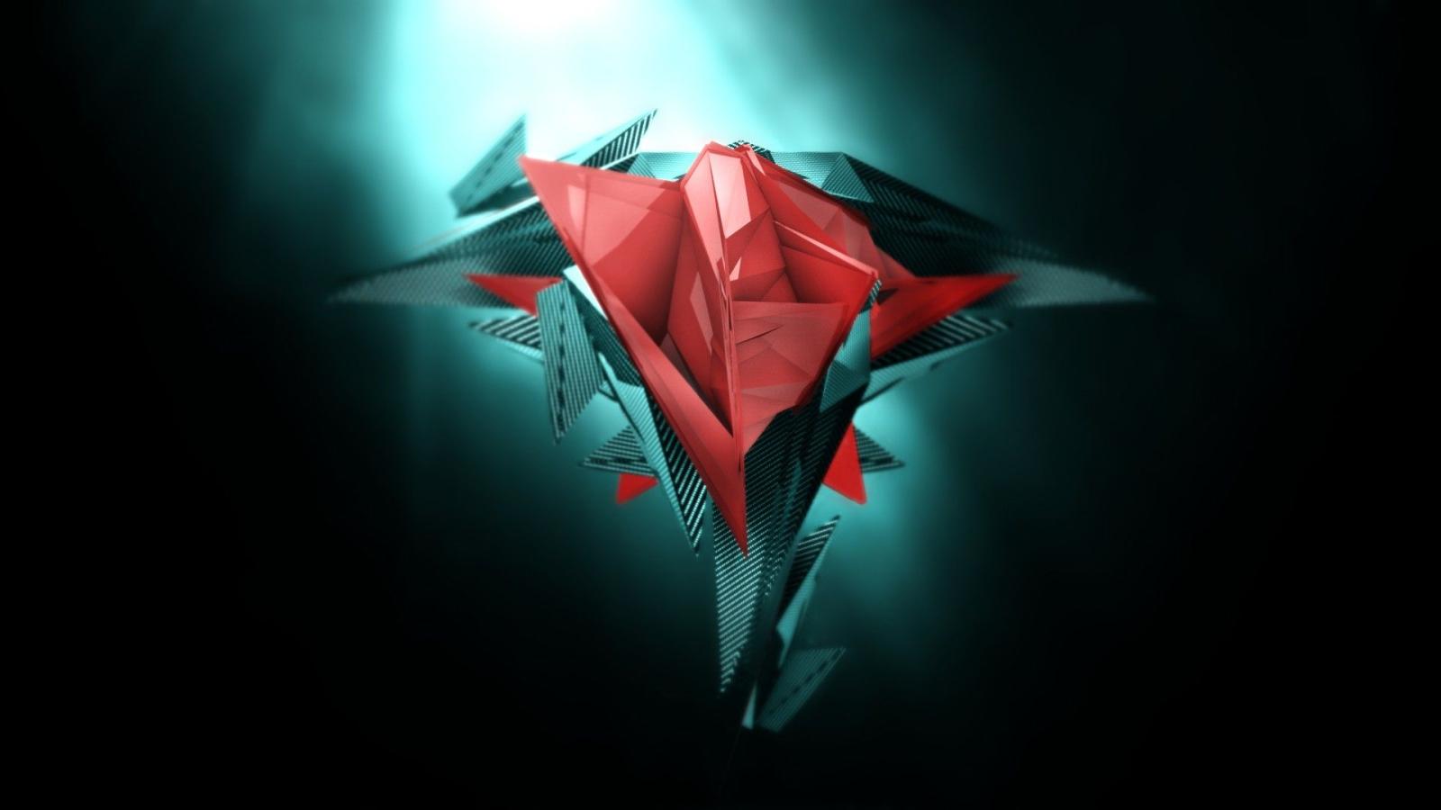 1920x1080 digital Art, Black Background, Minimalism, Abstract, 3D, Geometry