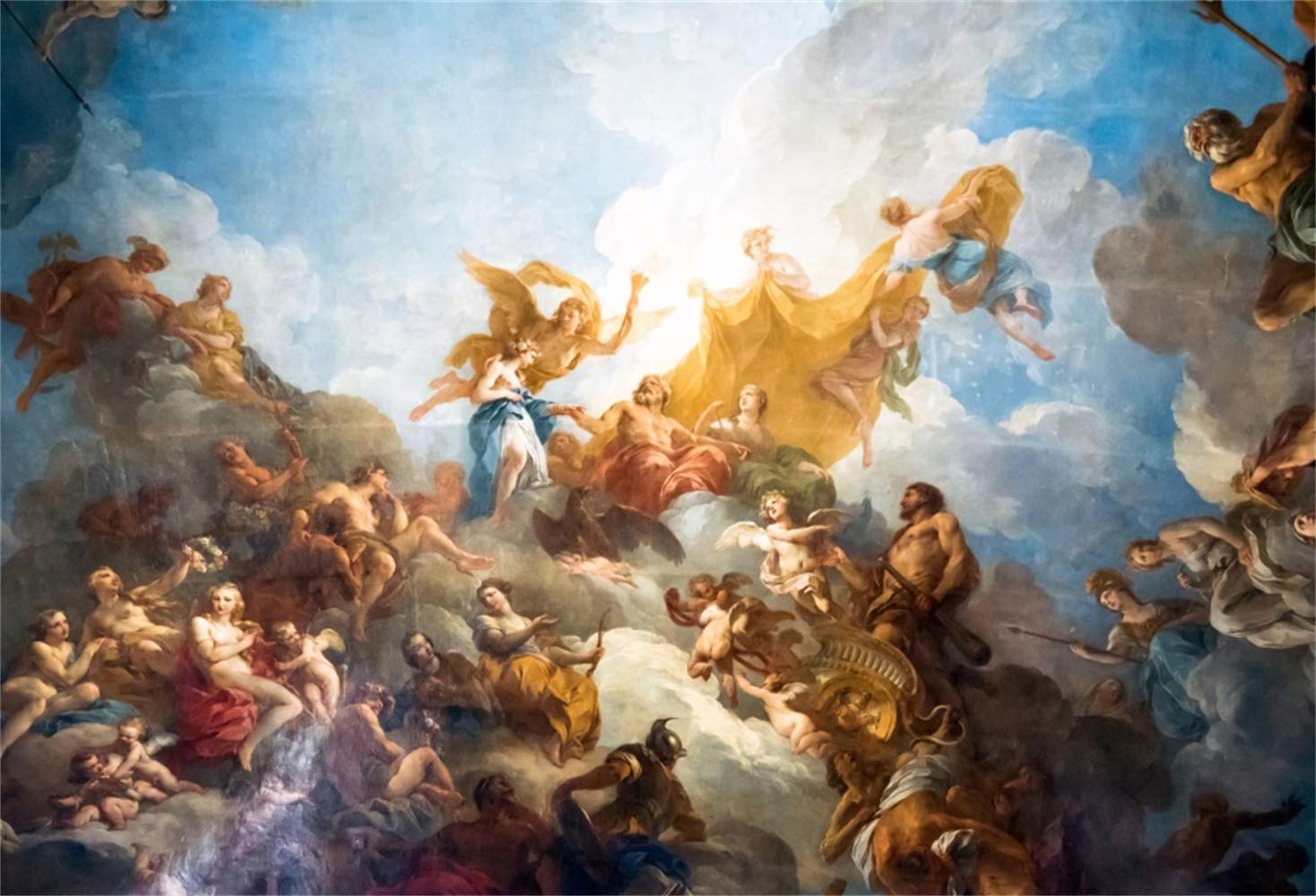 1468x1000 Buy Laeacco 10x6.5ft Heaven Angels Ceiling Painting Fresco