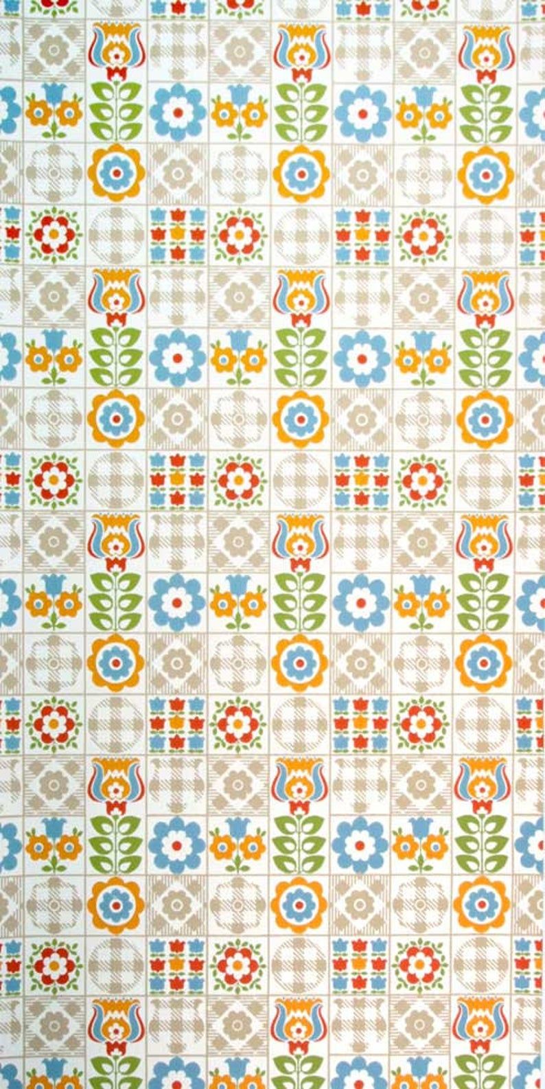 794x1586 60s kitchen wallpaper 0105 per meter o. roll / vintage | Etsy