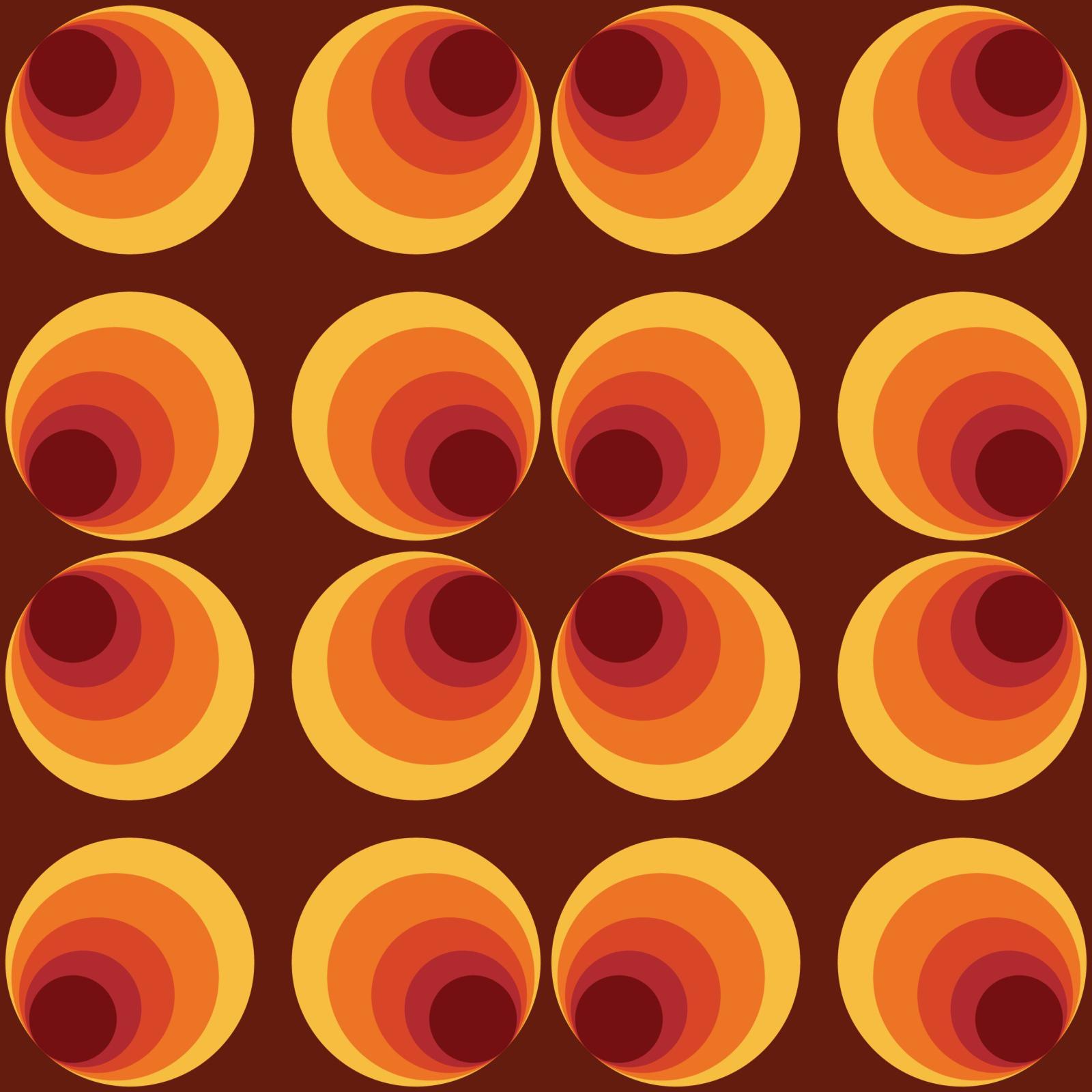 2560x2560 60's Circle Wallpaper