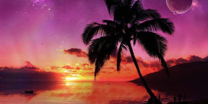1600x916 Paradise Sunset Wallpapers - Top Free Paradise Sunset Backgrounds