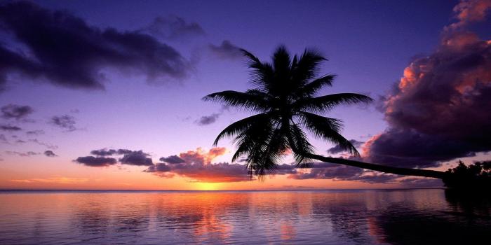 1920x1080 Tropical Island Paradise Sunset Wallpaper. Desktop Background