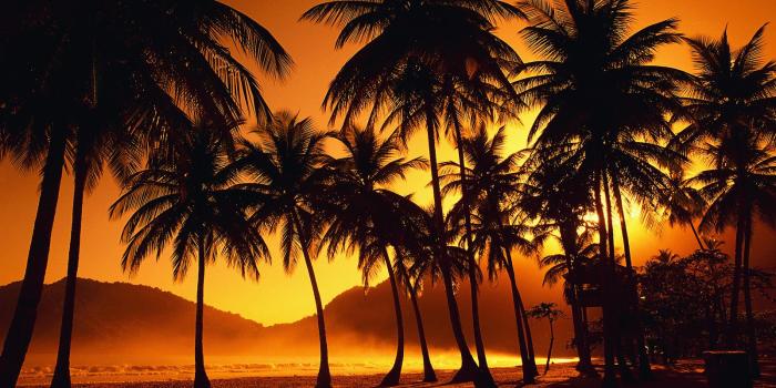 1600x1067 Download wallpaper landscape, paradise, sunset, nature free