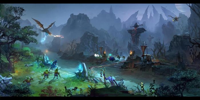 1920x1080 Dota 2, Dragon, Fantasy Art, Artwork, Video Games, Dire, Pudge