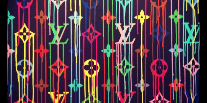 1936x1936 Aesthetic Louis Vuitton Neon Wallpapers