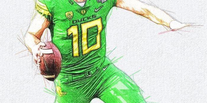 889x999 Justin Herbert - Oregon QB | Oregon ducks football, Oregon