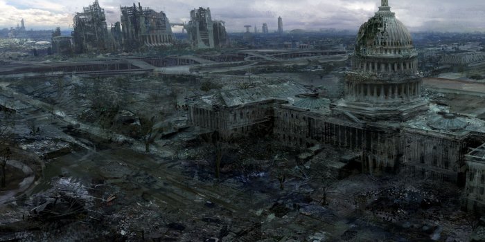1920x1200 Free download games ruins post apocalyptic artwork fallout HD