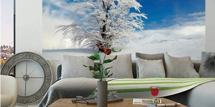 1000x1000 Amazon.com: Winter Huge Photo Wall Mural,Lonely Tree on Snow