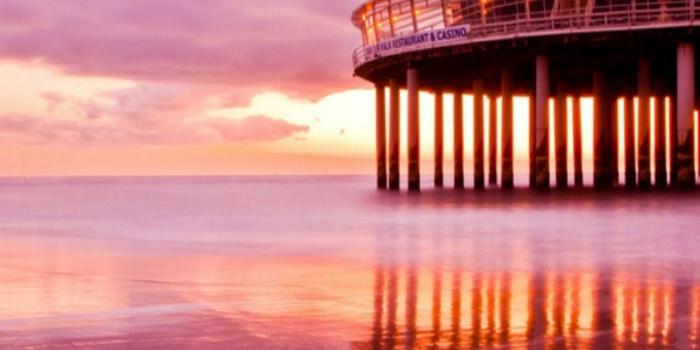 1080x1920 Spectacular Ocean Sunset Beach Architecture Landscape iPhone 8