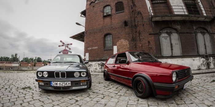 1920x1200 bmw, Golf, Poland, Volkswagen, Bmw, E30, Classic, Cars Wallpapers