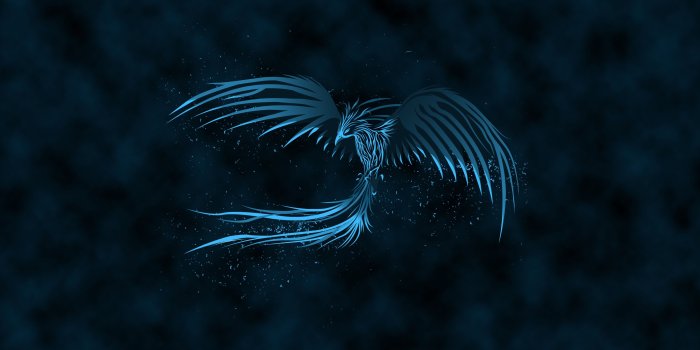 3840x2160 Blue Phoenix Ultra HD Desktop Background Wallpaper for
