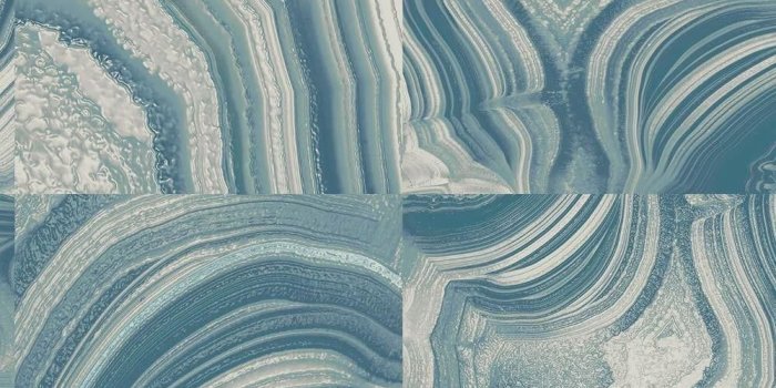 1000x1000 Emporium Savoy Wallpaper by Crown Wallcoverings - Teal Marble