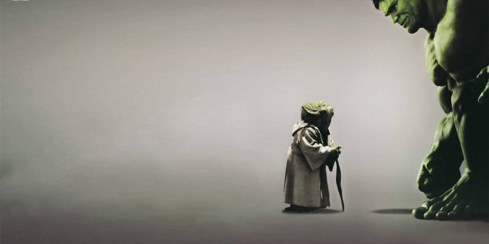 1920x1080 Yoda, Star Wars, Hulk, Marvel Comics Wallpapers HD / Desktop and