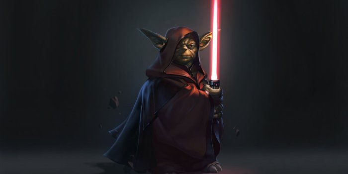 2176x1360 Star Wars Master Yoda poster, fragments, power, Star Wars, Dark