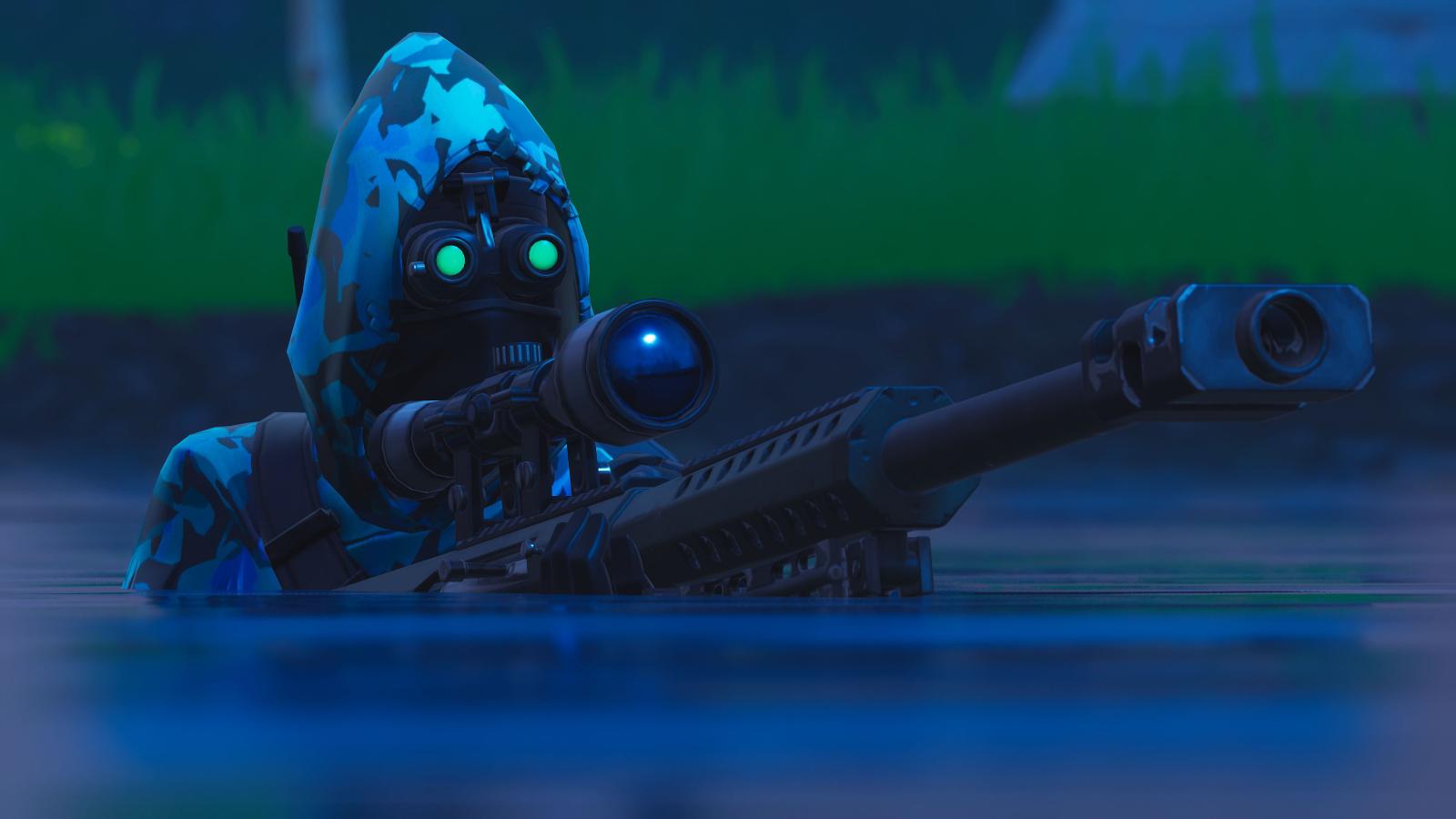 3840x2160 Fortnite Insight with Sniper Rifle Wallpaper 4k Ultra HD ID:3746