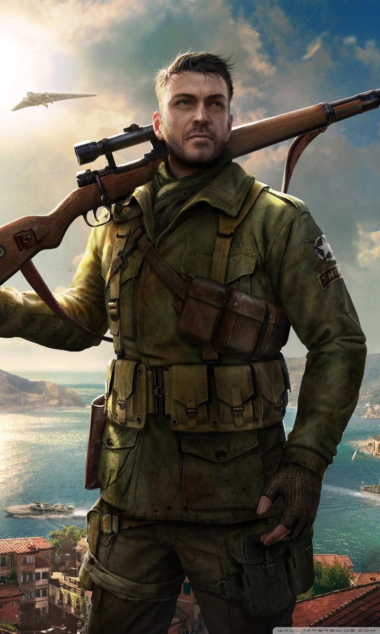 768x1280 Free download Sniper Elite 4 Game 4k 4K HD Desktop Wallpaper for