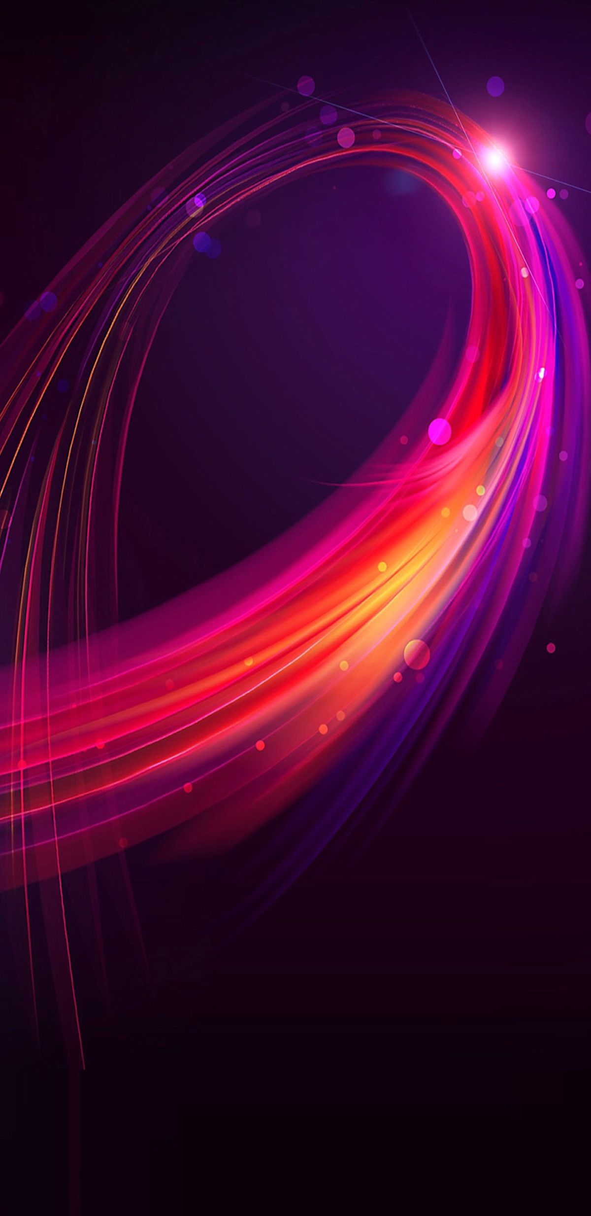 1200x2467 Blue, red, purple, minimal, abstract, wallpaper, galaxy, clean,