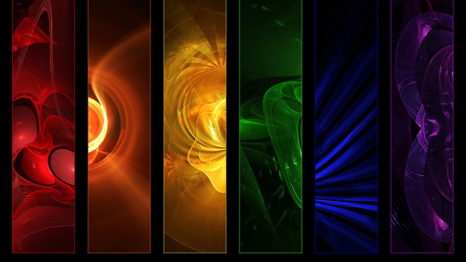 1920x1080 Red, orange, yellow, green, blue, and purple abstract wallpaper
