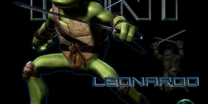 1024x768 Teenage Mutant Ninja Turtles (TMNT) Leonardo Cartoon Wallpaper for