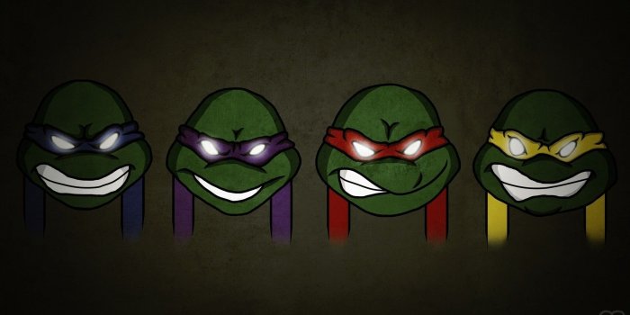 1920x1080 minimalistic vector teenage mutant ninja turtles michelangelo