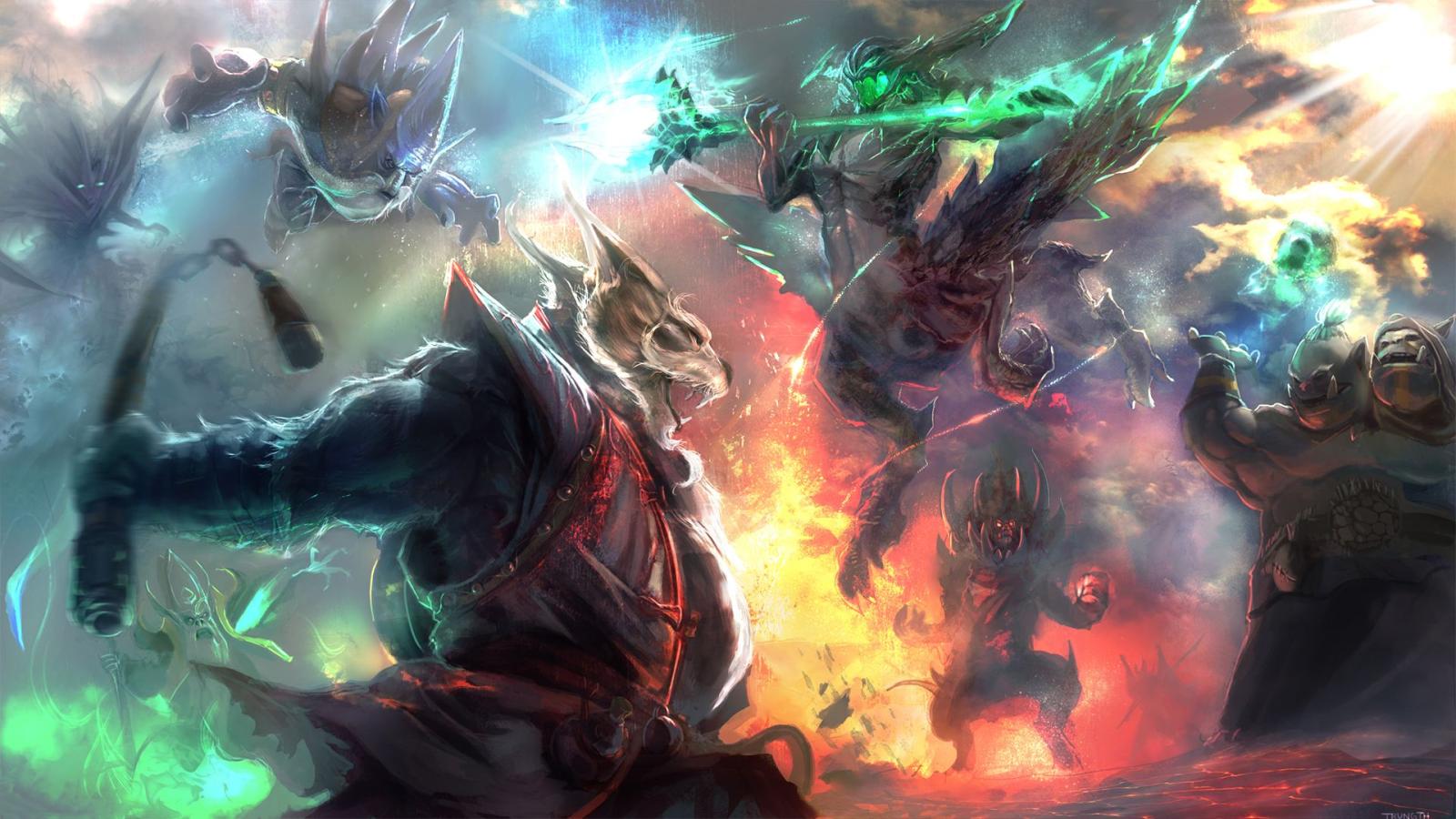 1920x1080 Photos DOTA 2 Spectre Dark Seer Brewmaster Shadow Demon 1920x1080