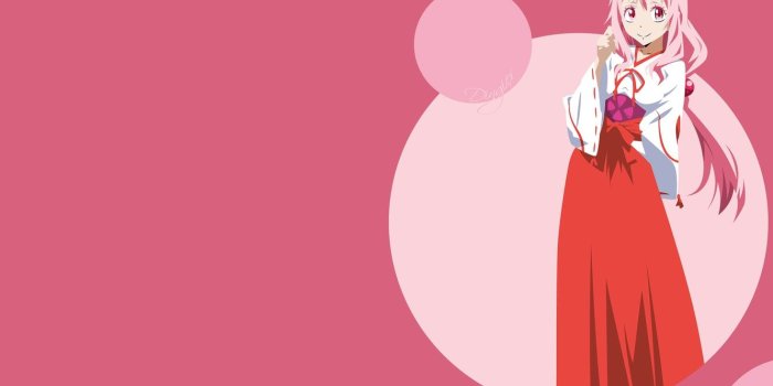 1332x850 Wallpaper girl, the demon, pink background, That Time I Got